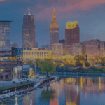 Cleveland Ohio skyline banner
