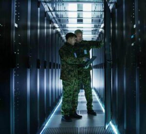 Department of Defense officers working on IT technology projects.