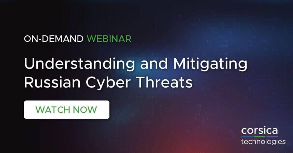 Understanding and mitigating Russian cyber threats webinar ad.
