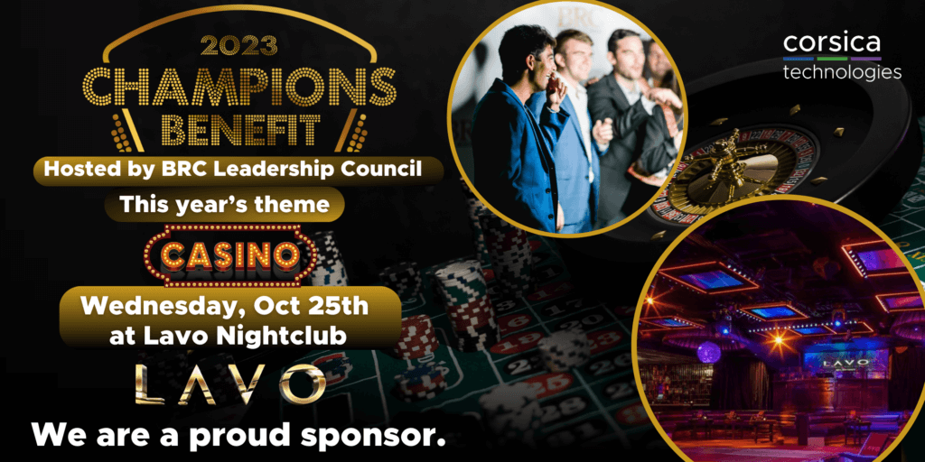 Corsica is proud to be an associate sponsor at this year's BRC fund raising event.