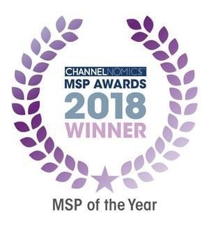 ChannelNomics MSP Awards 2018 winner logo.
