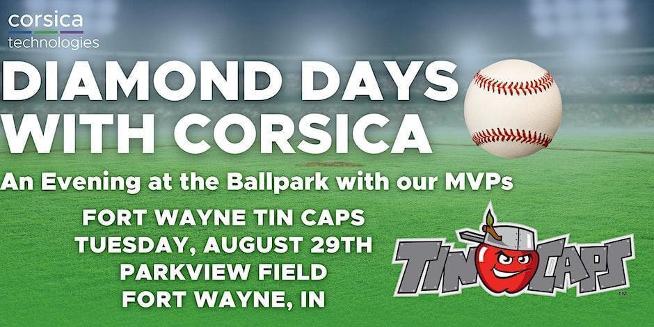 Diamond Days with Corsica graphic banner.
