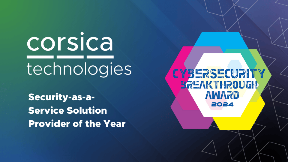 Corsica Secure wins Security as a Service Award