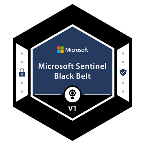 Microsoft Sentinel Black Belt badge