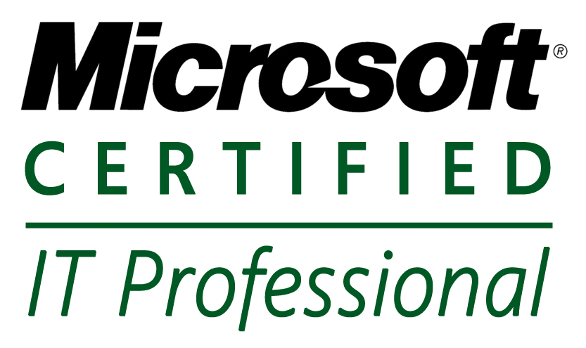 Microsoft Certified IT Professional logo.
